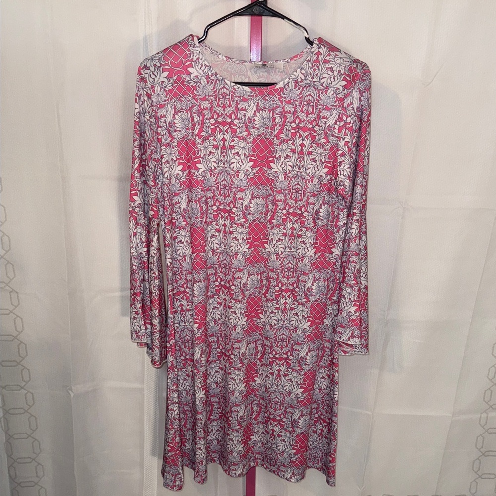 Jean-Pierre Klifa Pink and White Floral Dress